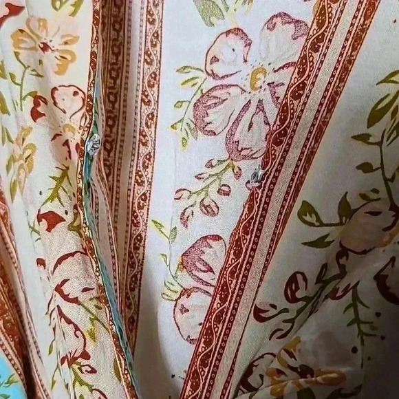 UMGEE Mixed Printed Faux Wrap Mini Dress Size Small - Picture 8 of 11